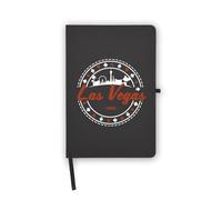 Las Vegas Nevada USA Vintage Stamp Notebook, Blank Pages, Faux Leather Cover, Planner, Journal, Workbook