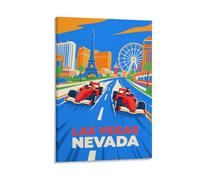 Las Vegas Nevada Vintage Travel Poster 16x24inch(40x60cm) Wall Decor Painting Canvas Wall Art Living Room Poster Bedroom