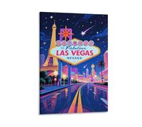 Las Vegas Nevada Vintage Travel Posters 20x30inch(50x75cm) Wall Decor Painting Canvas Wall Art Living Room Poster Bedroom