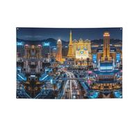 Las Vegas Night City Banner Party Decor Backdrop Banner Birthday Party Photography Background Decorations 47 x 71 Inch Flag Indoor Outdoor Wall Decor Banner Party Supplies Favors