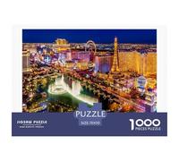 Las Vegas Night View_1 Durable Thick Paper Interesting Brain Challenge, Perfect for Adults Looking for Relaxing Hobby at Home 70x50cm/1000pcs