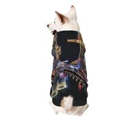 Las Vegas night view Printed Dog Hoodie Soft Dog Sweatshirt Cute Cat Dog Clothes for Small Dogs Kitten Puppy, 2XL