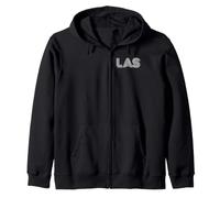 Las Vegas NV Retro Design in White Zip Hoodie