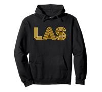 Las Vegas NV Retro Design in Yellow Pullover Hoodie