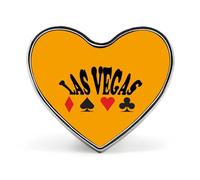 Las Vegas Poker And King Heart Metal Brooches 1 Inch Decorative Badges Exquisite Decorations Pins for Clothing