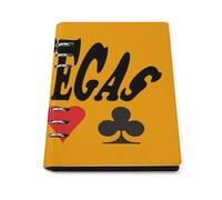 Las Vegas Poker And King Leather Refillable Notebook with 90 Sheets Travel A5 Notebooks Writing Journal Personal Planner