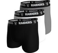 Las Vegas Raiders 3-Pack Boxers Set - Grey, White, Black