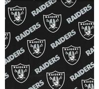 Las Vegas Raiders Cotton Fabric - NFL Team Logo Cotton Fabric by The Yard, Fat Quarter, Half Yard, 1 Yard, 2 Yard Cuts