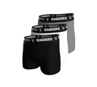 NFL Men's 3pk Boxers Raiders Underwear, Multicoloured, M