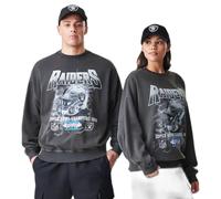 Las Vegas Raiders Sweatshirt NFL Washed Gris L
