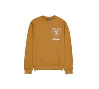 Las Vegas Raiders Unisex Nfl Logo Select Crew Neck Light Bronze Sweater, Light Bronze, M EU
