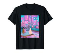 Las Vegas Siamese Cat Retro City Pop Art Value Graphic T-Shirt