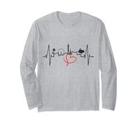 Las Vegas Skyline Heartbeat Nevada Sin City USA Las Vegas Long Sleeve T-Shirt