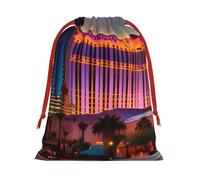 Las Vegas Sunset 1 Christmas Drawstring Bags Gift Wrapping Bag Small Gifts Candy Jewelry Wedding Wrap Bag