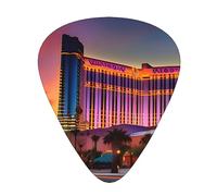 Las Vegas Sunset 1 Exceptional Guitar Pick – Single-Side Full-Print, Abs Material Plectrum – Diverse Thickness For Varied Music Experience – Ideal For Guitars And Ukuleles,Guitar Pick,