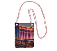 Las Vegas Sunset 1 Print Crossbody Bag For Women, Shoulder Bag Purse, Travel Sport Mini Phone Bag, Phone Wallet, Pink, One Size