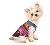 Las Vegas Sunset 1 Print Dog Shirt Summer Lightweight Pet T Shirts Soft Breathable Stretchy Cats Dogs Tee Shirt