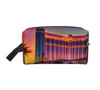 Las Vegas Sunset 1 Print Large Capacity Travel Toiletry Bag Cosmetic Pouch Waterproof Lightweight Vacation