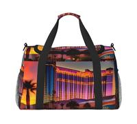Las Vegas Sunset 1 Print Stylish Foldable Carry On Tote with Waterproof Zipper for Weekend Getaways Bag