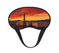 Las Vegas Sunset Print Adults Kids Eye Mask for Travel Face Cover Home Hotel Airplane Camping Sleep Aid