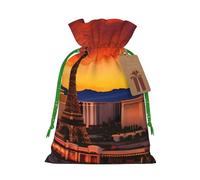 Las Vegas Sunset Print Christmas Drawstring Gift Bags Birthday Sacks With For Xmas Wedding Party Favors