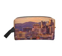 Las Vegas Sunset Printed Makeup Bag Travel Portable Cosmetic Bag Large Capacity Makeup Case Toiletry Handbag Organiser for Women