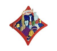Las Vegas USA 3D Playing Card Diamond Refrigerator Magnet Souvenirs Handmade Resin Magnetic Stickers Home Kitchen Decoration,Las Vegas Fridge Magnet Collection Gift