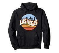 Las Vintage Vegas Nevada Sunset Desert city scape souvenir Pullover Hoodie