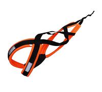 LASALINE XBack Dog Harness - Canicross, Bikejoring, Mushing, Ski Joring, Black Neonorange