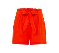 LASCANA Belted Paper Bag Shorts Orange Red
