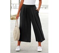 LASCANA Extra Wide Leg Culottes Black