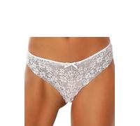 LASCANA Floral Lace Thong White
