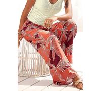 LASCANA Floral Print Palazzo Pants Rust Print
