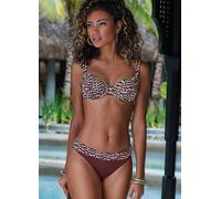 LASCANA Holly Print Waist Bikini Bottoms Gold