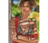 LASCANA Leopard Print Triangle Bikini Top Leopard