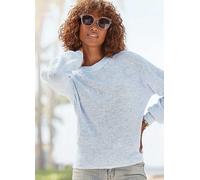 LASCANA Loose Fit Knitted Jumper Light Blue