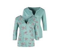 LASCANA Pack of 2 Cropped Sleeve Tops Mint
