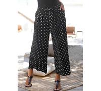 LASCANA Polka Dot Print Culottes Black Print