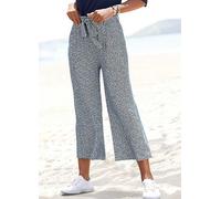 LASCANA Polka Dot Print Culottes Blue Print