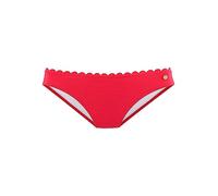 LASCANA Scalloped Edge Classic Bikini Bottoms Red