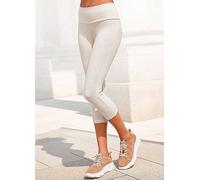 LASCANA Sporty Capri Leggings Off White