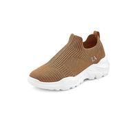 LASCANA Sporty Slip-On Trainers Camel
