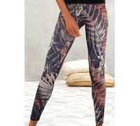 LASCANA Tropical Leaf Print Leggings Multi Print