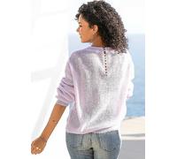 LASCANA V-Neck Bead Back Jumper Lilac