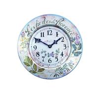 Lascelles London French Tin Herbes Wall Clock, 36cm