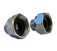 LASCO 10-0061 Delta Faucet 1/2 Female Pipe Thread by 3/8 Male Compression Brass Adapter, 2-Piece