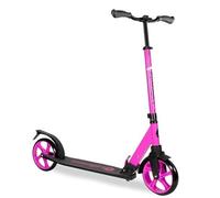 LaScoota Foldable Adult Scooter - Also Great as a Scooter for Kids Ages 8-12 & Teenagers 11-15 - Big 200mm Wheels - Kick Scooters With Shock Absorption - Great Gift - Up to 105kg (Purple)