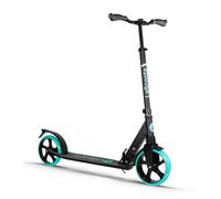 LaScoota Foldable Adult Scooter - Also Great as a Scooter for Kids Ages 8-12 & Teenagers 11-15 - Big 200mm Wheels - Kick Scooters With Shock Absorption - Great Gift - Up to 105kg (Aqua)
