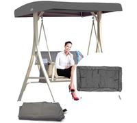 LASDERTV Oxford Cloth 3-Seater Swing Canopy Replacement, Durable Hammock Top Cover for Patio & Garden, 191x120x18/23cm Protection Cover