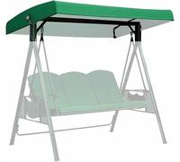 LASDERTV Replacement Canopy for Swing Seat 2 3 Seater Hammock Cover Top Garden Outdoor, Patio Swing Canopy Cover Waterproof Swing Top Cover,Coffee,191x120x18/20cm